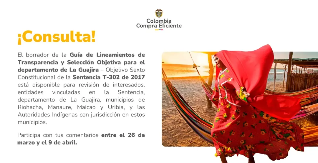 Documento Preliminar - Guía de Lineamientos de Transparencia y Selección Objetiva para el departamento de La Guajira